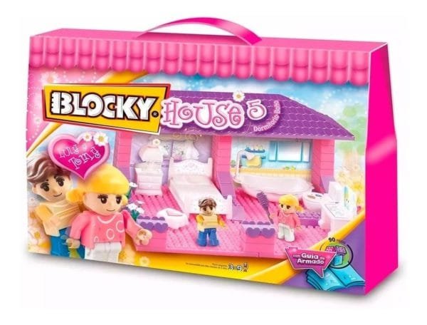 Blocky House Dormitorio- Baño X 90 Piezas