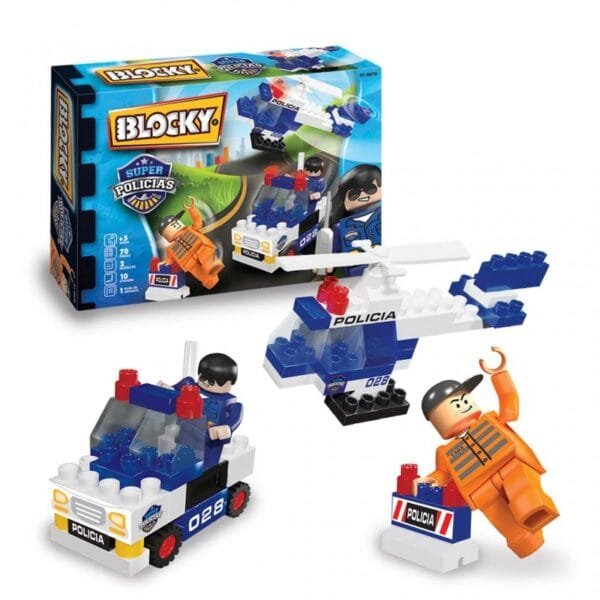 Blocky Super Policias 70 Piezas