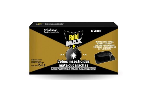 Raid Cebos Mata Cucarachas x6