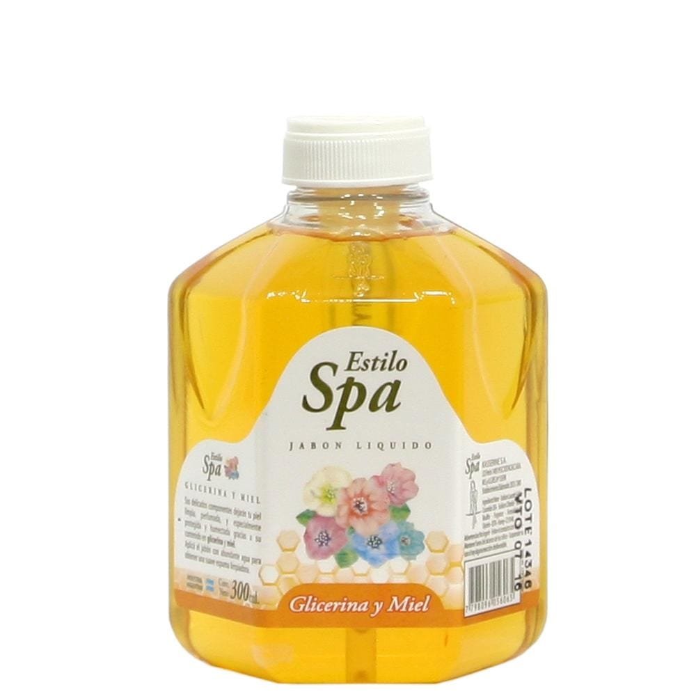 Spa Jabón Líquido Pote Miel y Glicerina