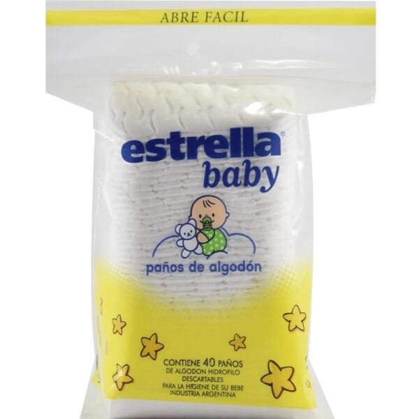 Estrella Baby Paños de Algodón