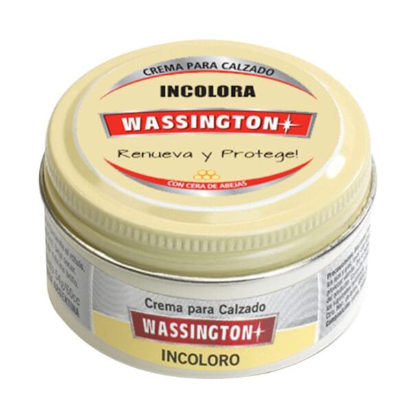 Wassington Crema para Calzado Incolora