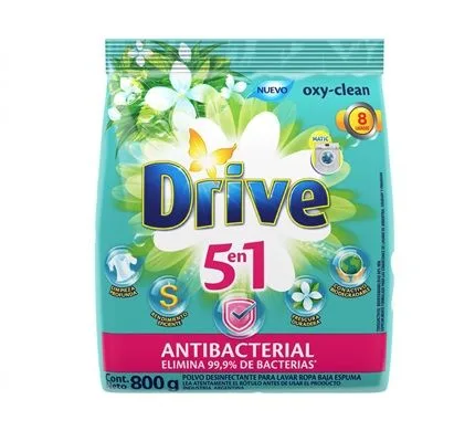 Drive 5 en 1 Polvo Matic Antibacterial