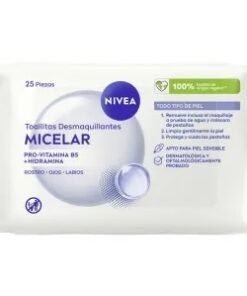 Nivea Toallitas Desmaquillante Micelar 3 en 1 Piel Normal x25