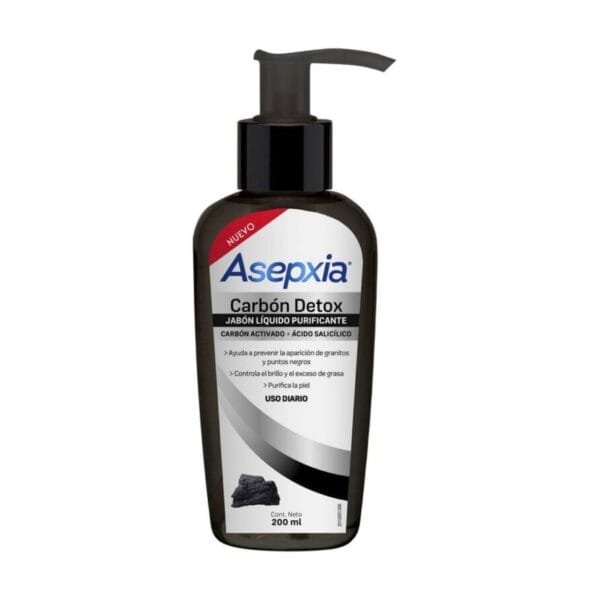 Asepxia Carbon Detox Jabón Líquido Purificante
