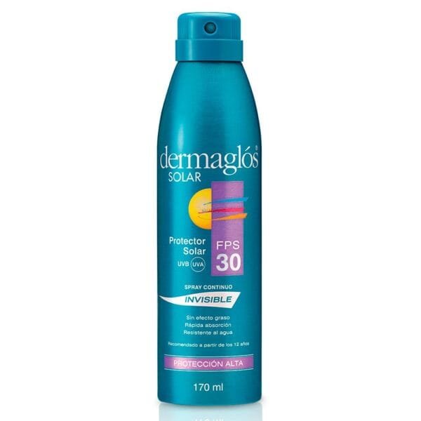 Dermaglos Solar Aerosol Invisible FPS30 x180ml