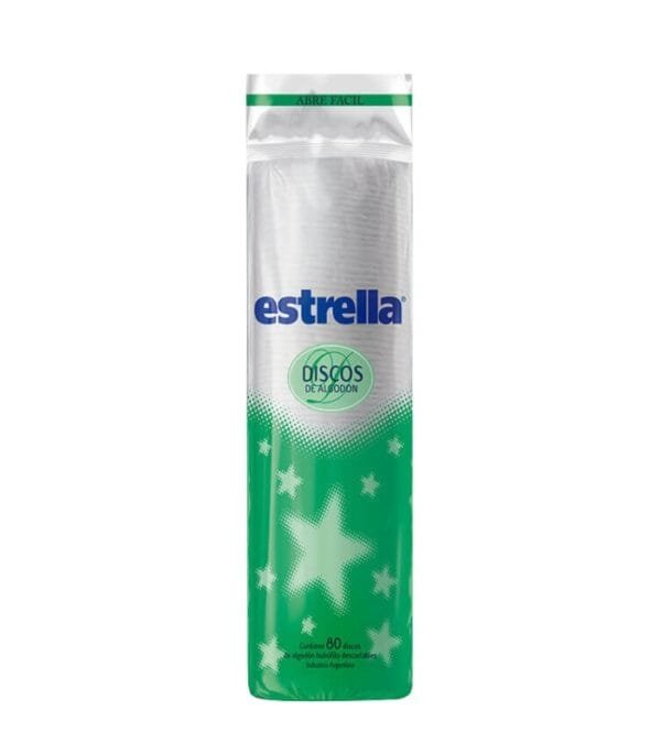 Estrella Discos de Algodón x80