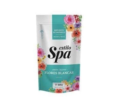 Spa Jabón Líquido Repuesto Flores Blancas