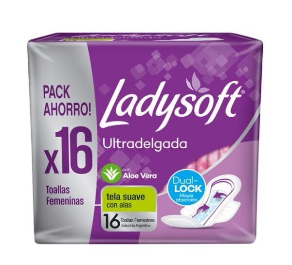 Ladysoft ultradelgada con alas x16