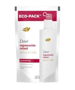 Dove Shampoo Regeneración- Retinol Doypack 180ml