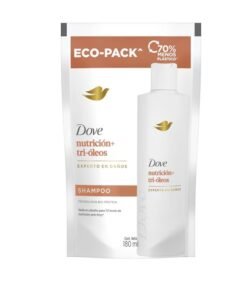Dove Shampoo Nutrición + Tri-Óleos Doypack 180ml