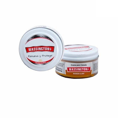 Wassington Crema para Calzado Marron Claro