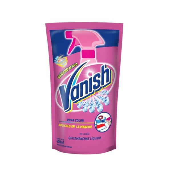 Vanish Prelavado Ropa Color Quitamanchas Líquido x400 ml