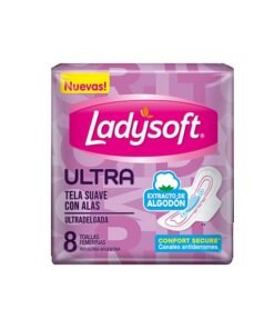 Ladysoft ultradelgada tela suave con alas x8 Violeta