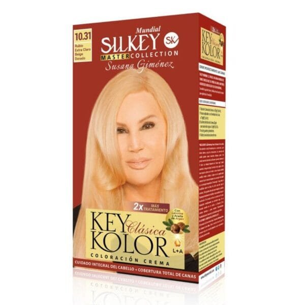 Silkey Key Color 10.31 Rubio Extra Claro Beige Dorado