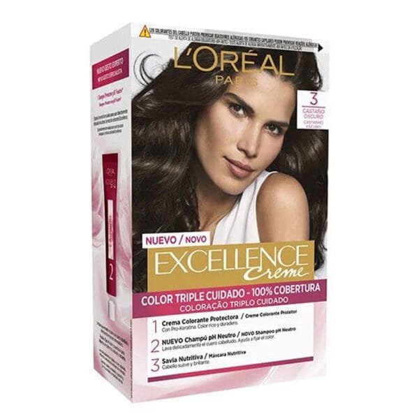 Excellence Loreal N°3 Castaño Oscuro
