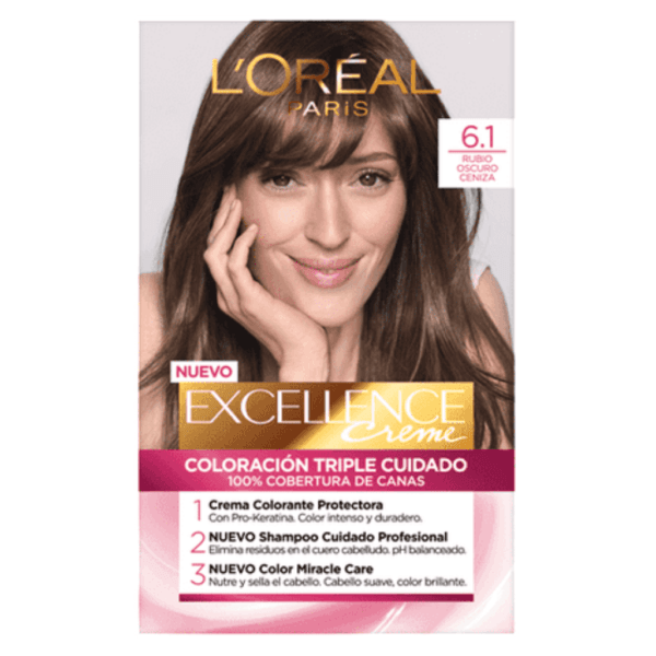 Excellence Loreal N°6.1 Rubio Oscuro Ceniza