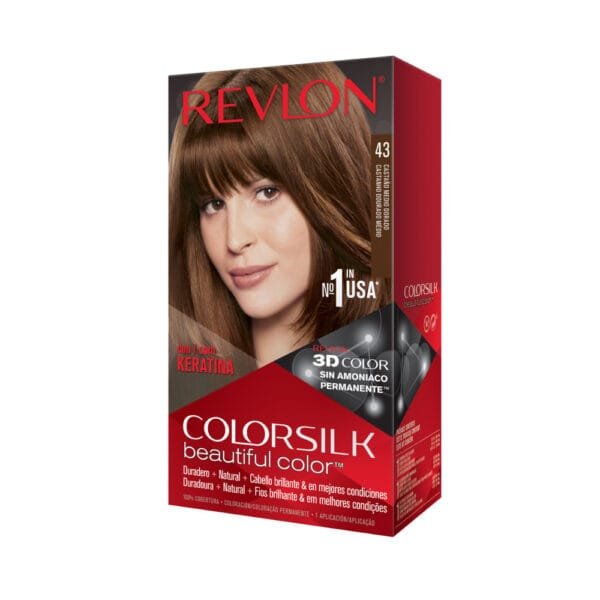 Revlon Colorsilk 43 Castaño Medio Dorado