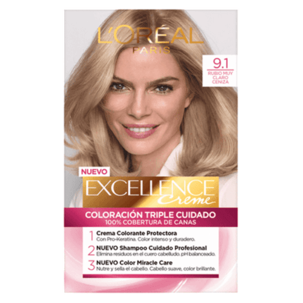 Excellence Loreal N°9.1 Rubio Muy Claro Ceniza