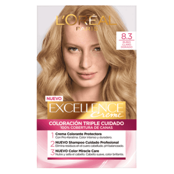 Excellence Loreal N°8.3 Rubio Claro Dorado
