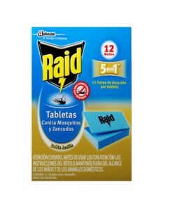 Tableta Raid contra Mosquitos y Zancudos x12 un.