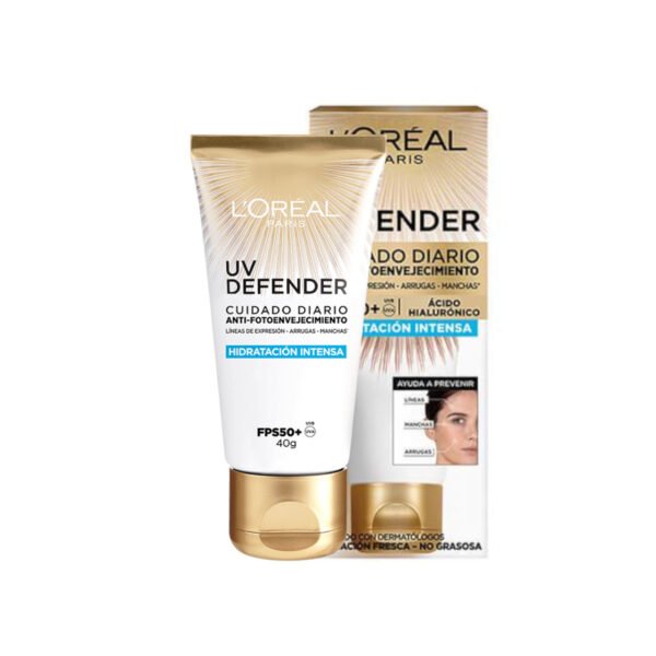 Loreal Uv Defender Hidratación Intensa Protector Facial Fps50