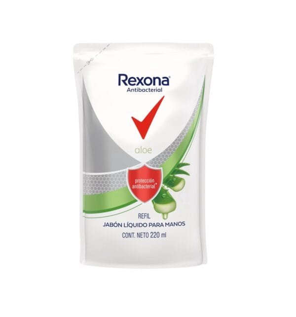 Rexona Jabon Liquido Antibacterial Aloe x220 ml