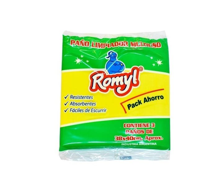 Romyl Paño Amarillo x3