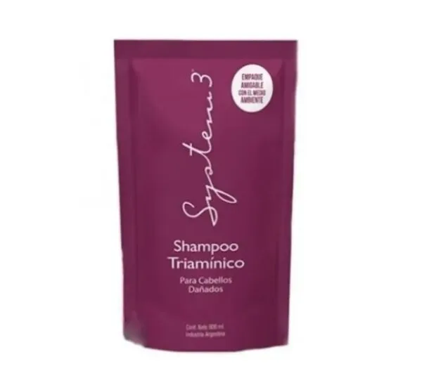 System3 Shampoo Triamínico x900gr Doypack