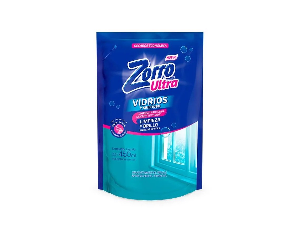 Zorro Ultra Vidrios y Multiuso 450 ml
