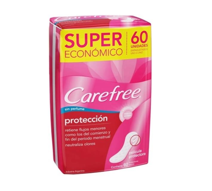 Carefree Protectores Protección Sin Perfume x60
