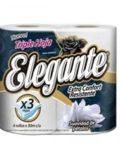 Elegante Papel Triple Hoja 4 Rollos x30m