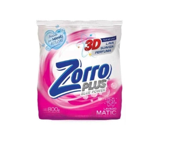 Zorro Plus Blue Power Lavado Matic x800gr