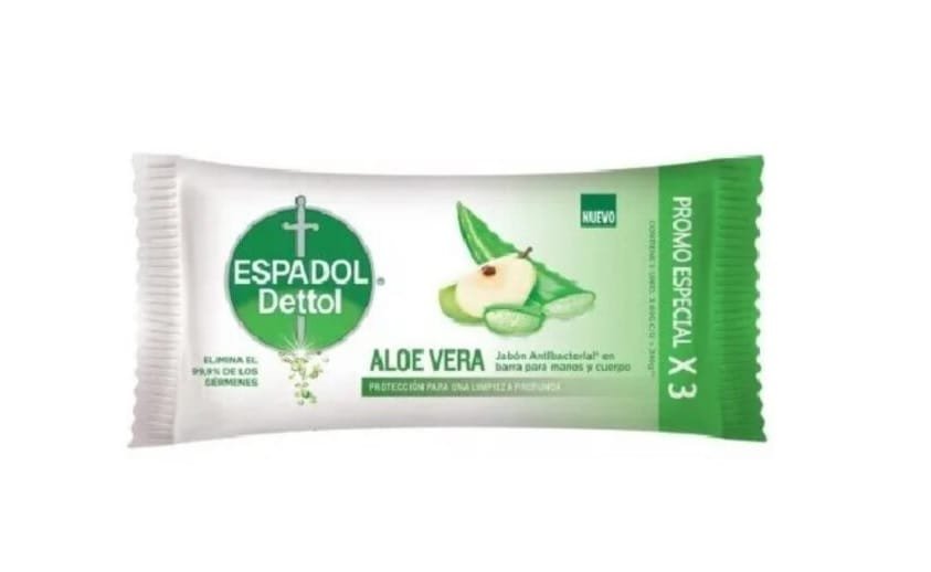 Jabon Espadol Dettol Aloe Vera x 3