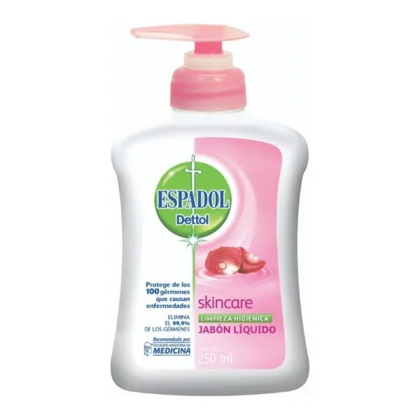 Espadol Dettol Jabón líquido Skincare x220 ml