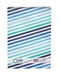 Anotador A5 Alfa Block Rayado 80 Hojas