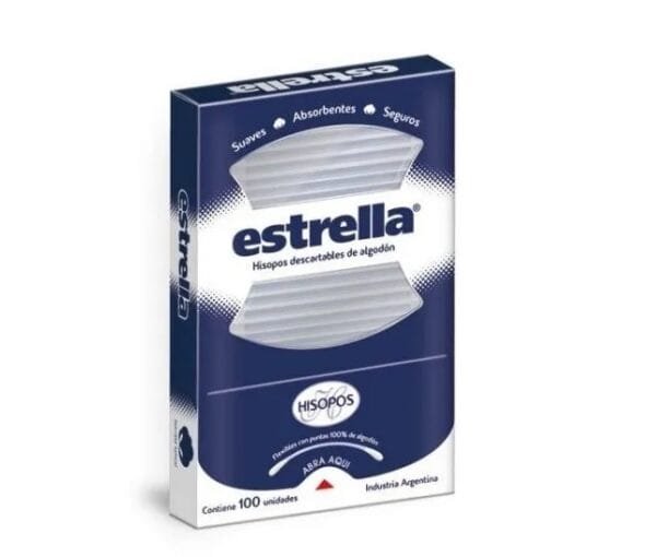 Estrella Hisopos de Algodón caja x100