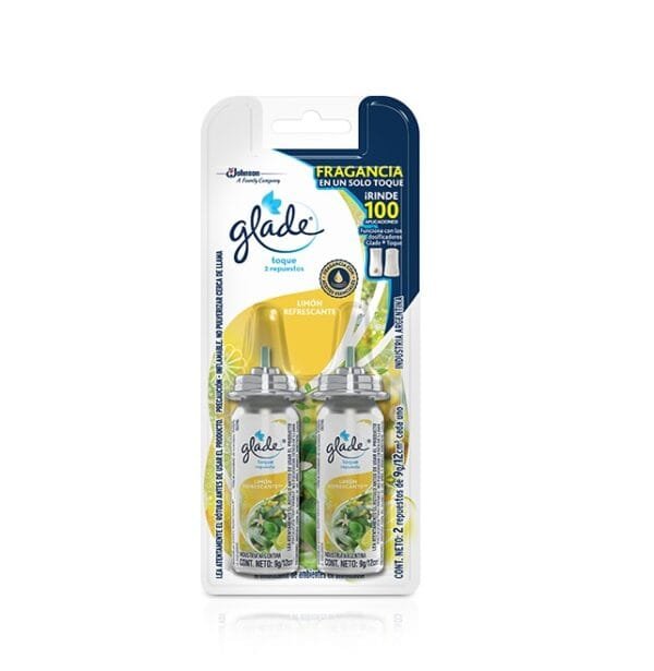 Glade Toque Limón Resfrescante Repuesto x2