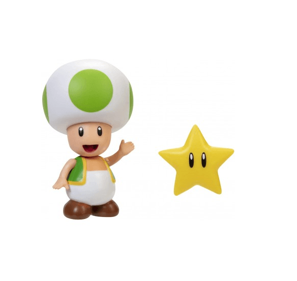 Super Mario- Green Toad con Superestrella - Imagen 2