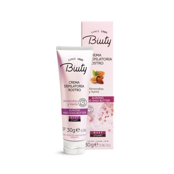 Crema Depilatoria Rostro Biuty Almendras y Karité