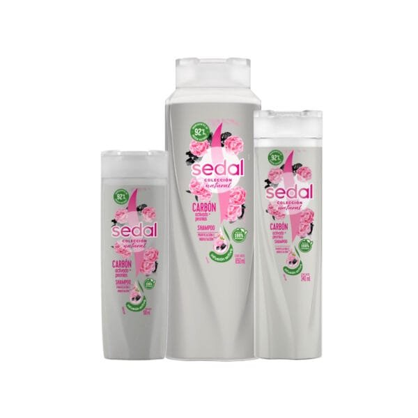 Sedal Shampoo Carbón Activado+Peonias