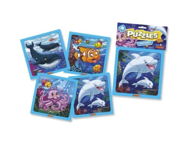 Puzzle acuario azul x 4 Duravit
