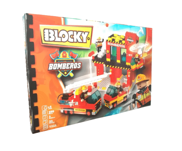 Blocky Bomberos Cuartel x290 Piezas