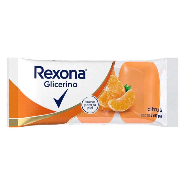 Jabon Rexona Glicerina Pack x3 Citrus