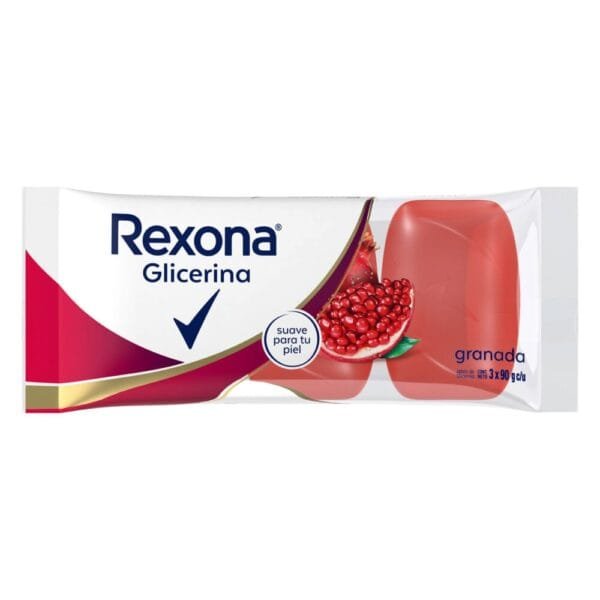 Jabon Rexona Glicerina Pack x 3 Frutos Rojos
