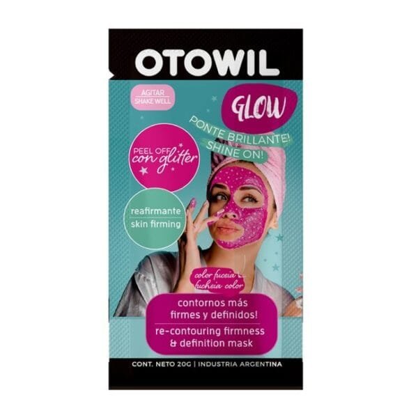 Otowil Mascara Facial Peel Off- Glitter Rosa