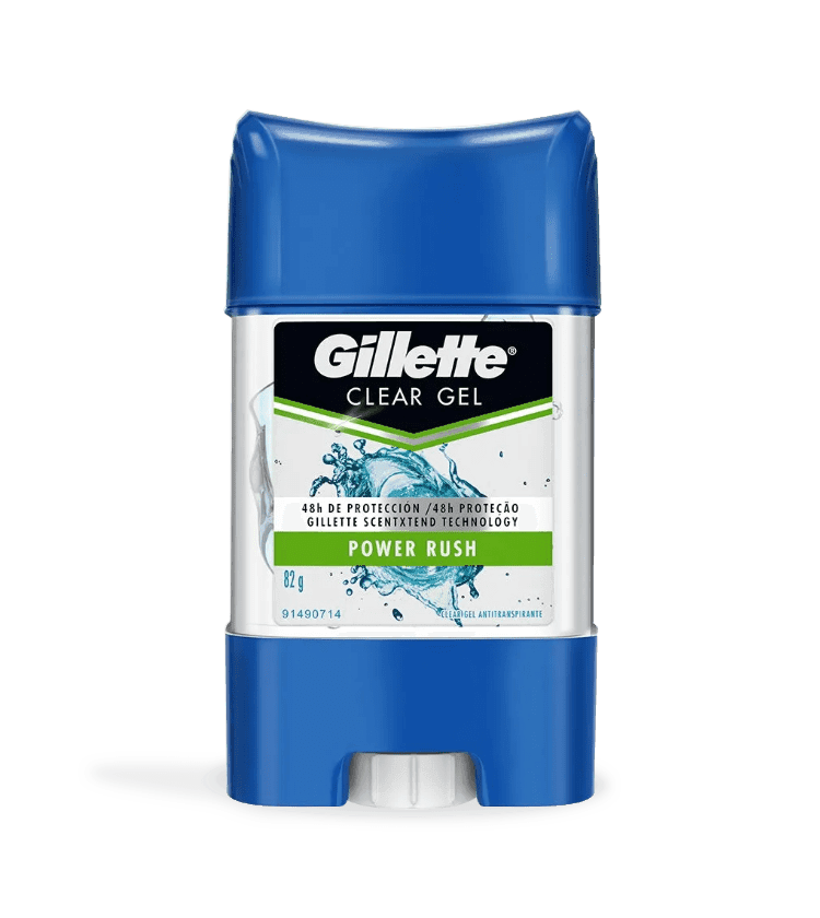 Gillette Clear Gel Power Rush