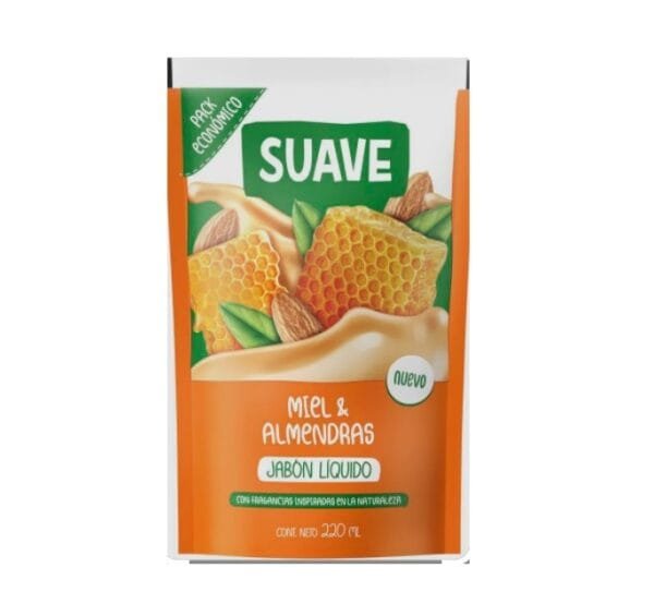 Jabón líquido Suave Miel y Almendras x 220 ml