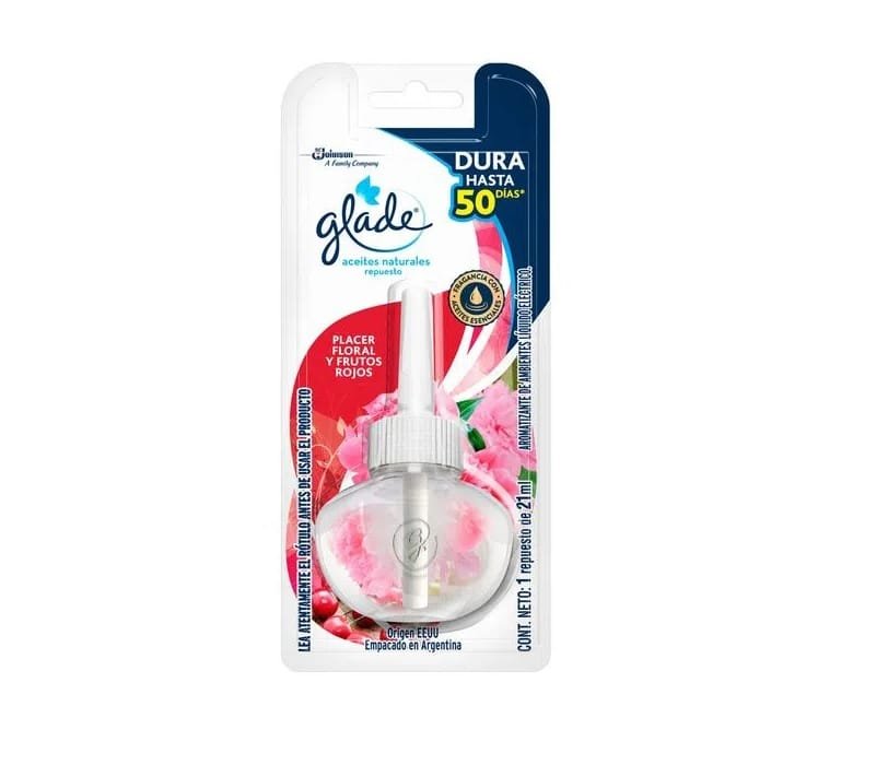 Glade Aceites Esenciales Repuesto Placer Floral y Frutos Rojos
