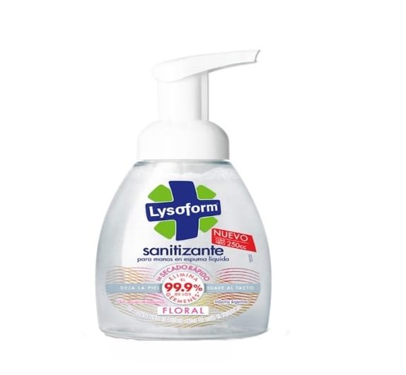 Lysoform Sanitizante Para Manos en Espuma líquida x 250